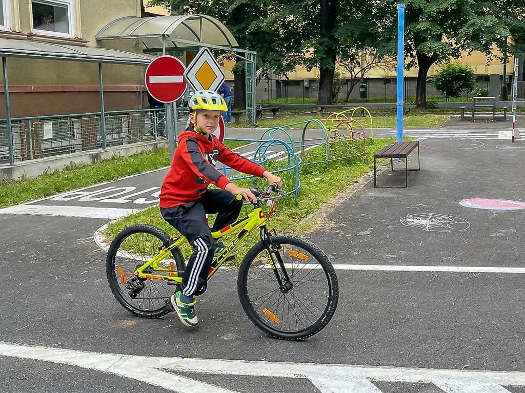 Fotografie z článku: Dopravní výchova čtvrťáků v Přerově