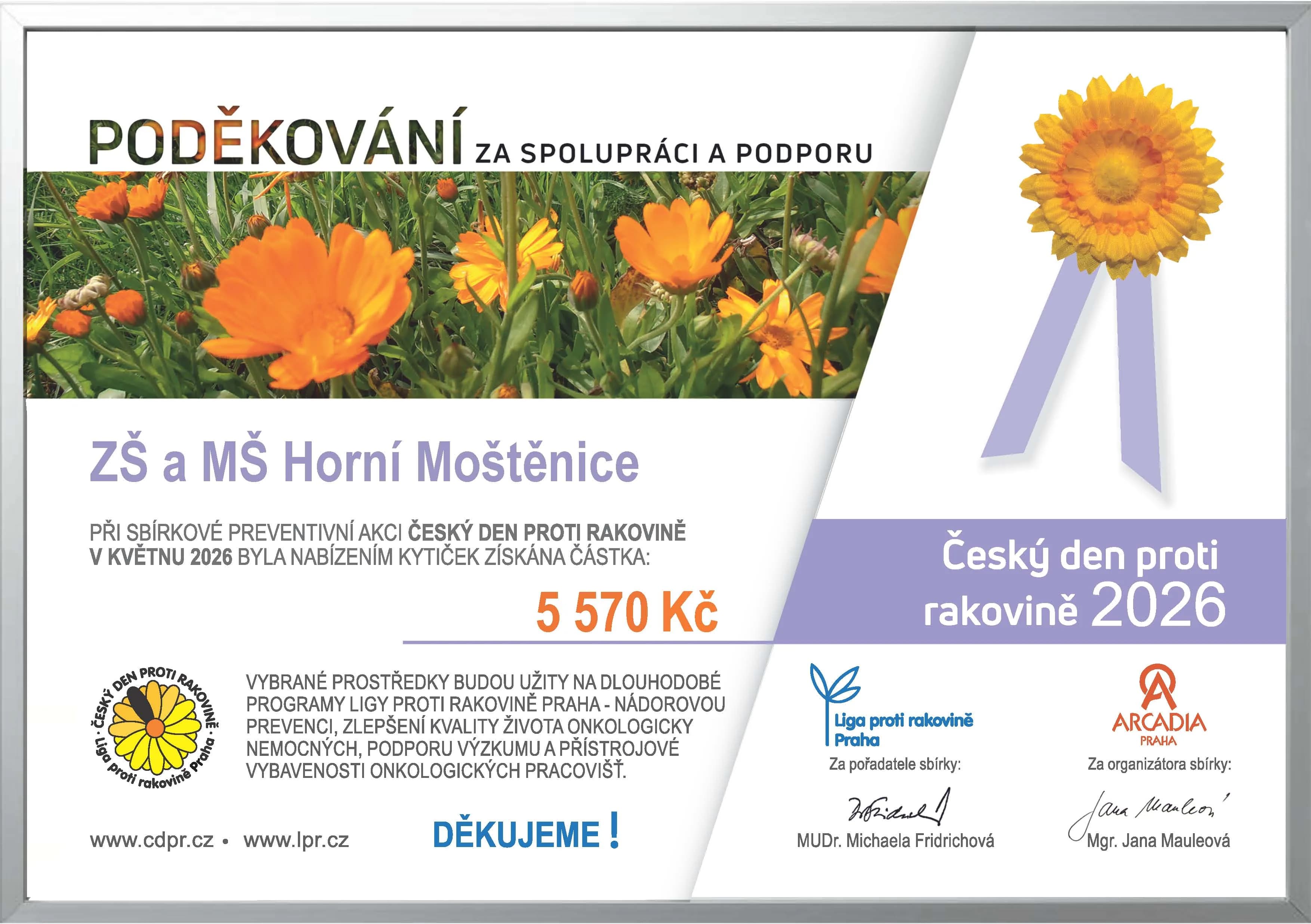 Český den proti rakovině 2026