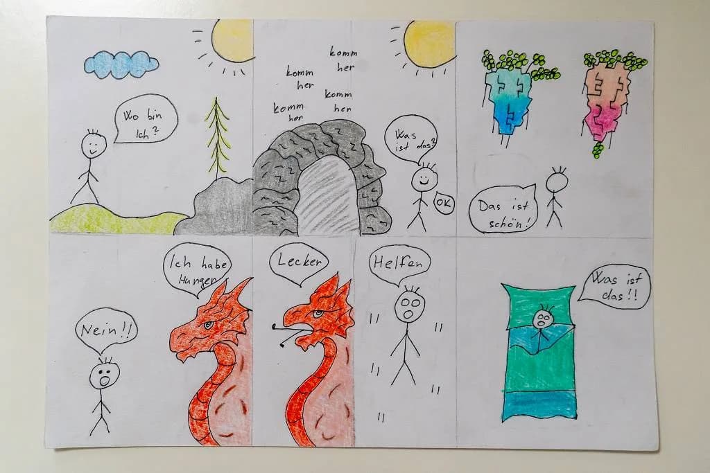 Jak jsme v němčině zapojili výtvarné schopnosti a kreativitu