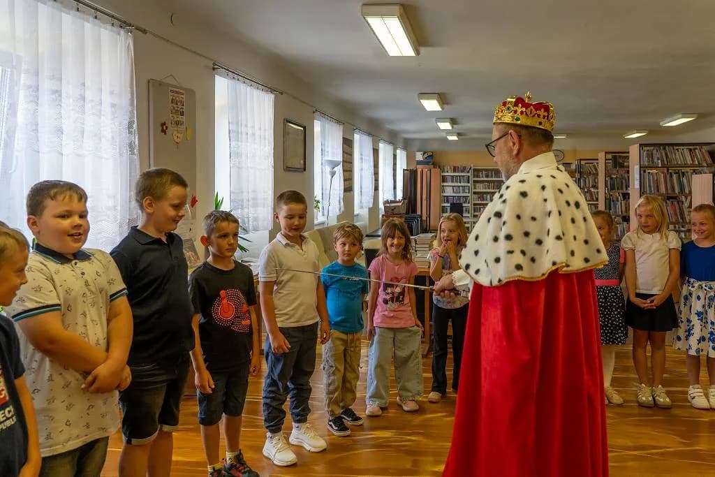 Fotografie z článku: Pasování na čtenáře