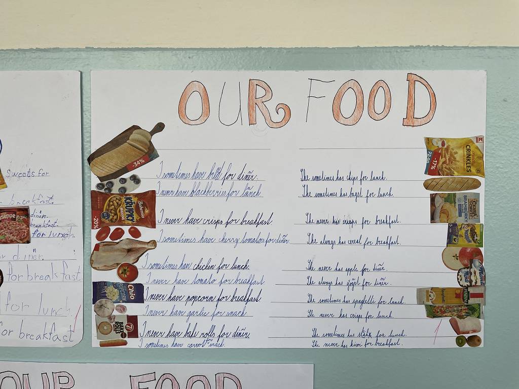Projekty žáků IV.B v AJ – Our food