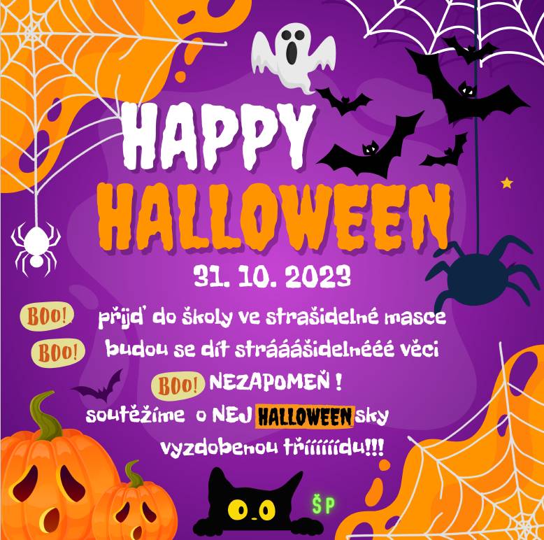 školní parlament pořádá Halloween