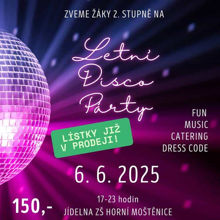 Školní parlament pořáda Diskoparty