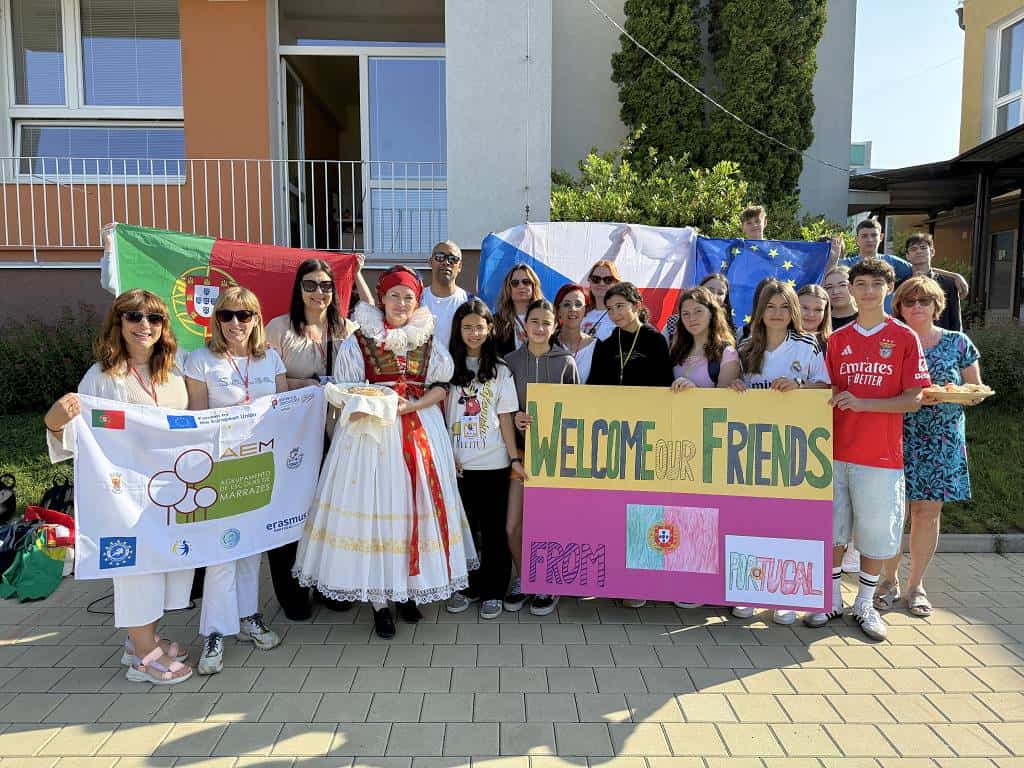 Portugalští žáci na návštěvě v Horní Moštěnici